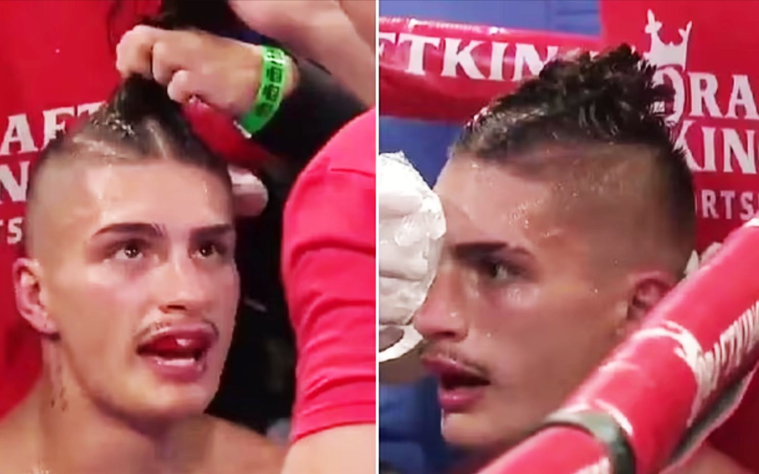 Võ sĩ quyền anh knock-out đối thủ dù đấm không trúng - Ảnh 1.