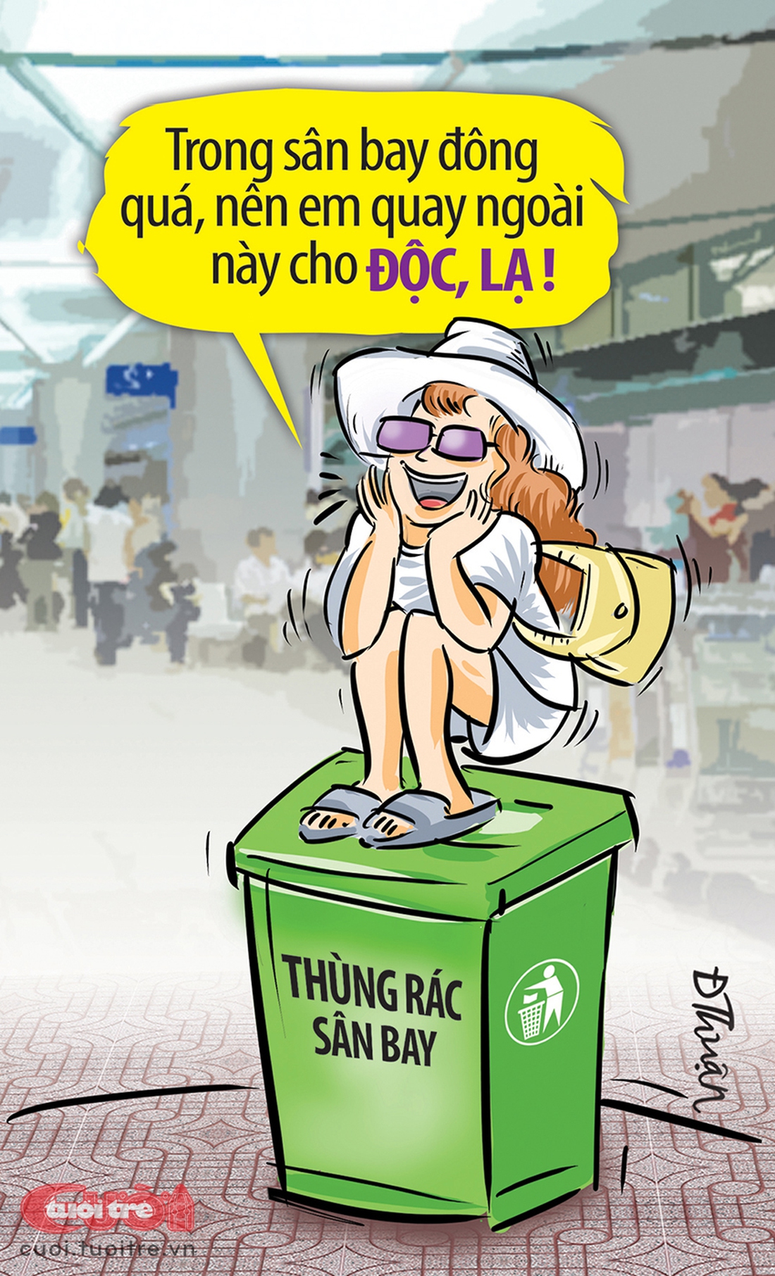 Tiktoker sống ảo tung chảo tại sân bay - Ảnh 2.