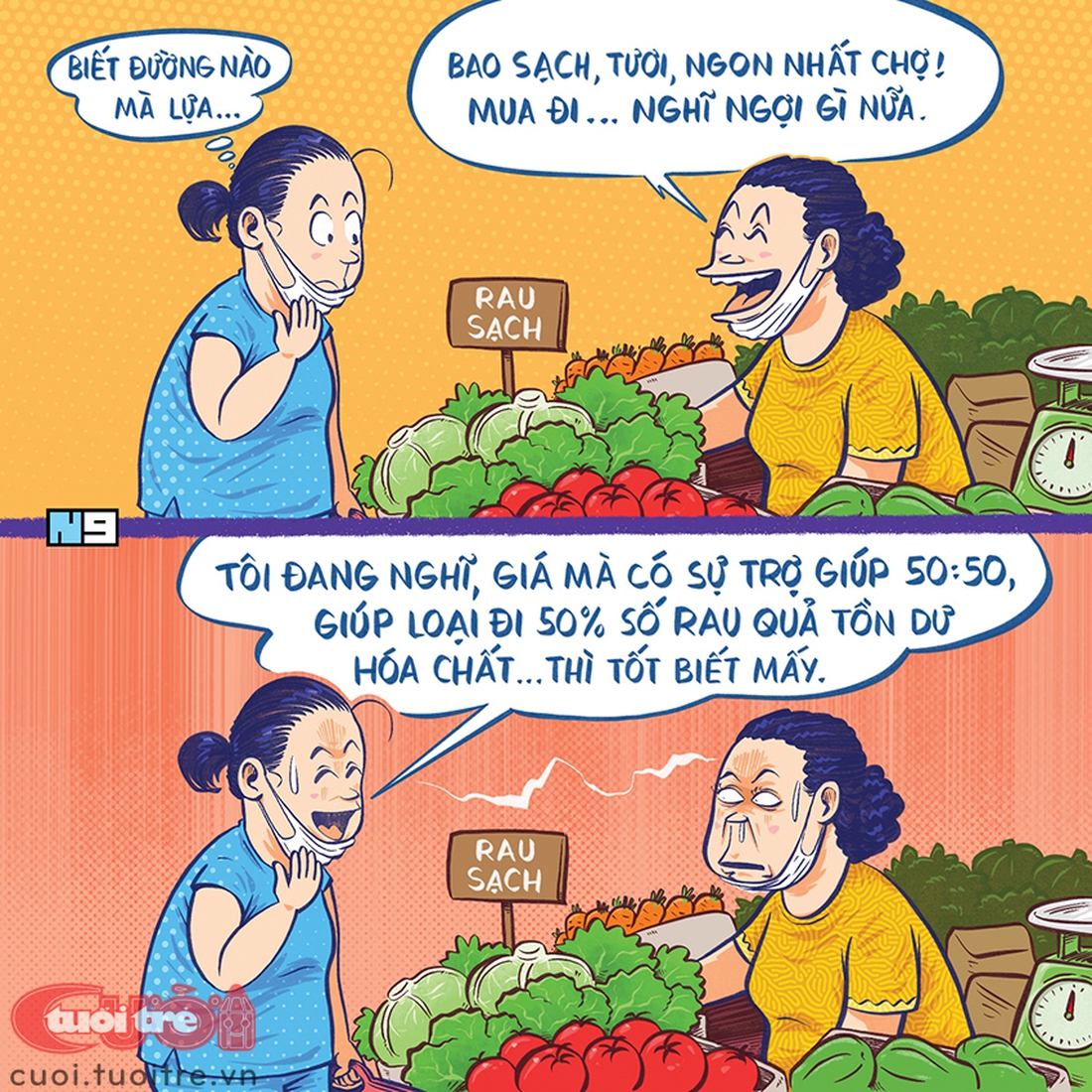 Đi chợ hên xui 50-50 - Ảnh 1.