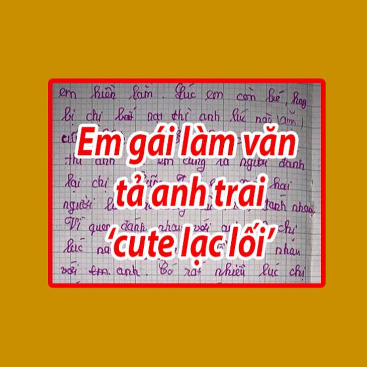 Cô bé tập làm văn tả anh trai: chân to do di truyền từ bố, đánh chị để bênh em, hay chém gió, sở hữu IQ trong top cao nhất TG
