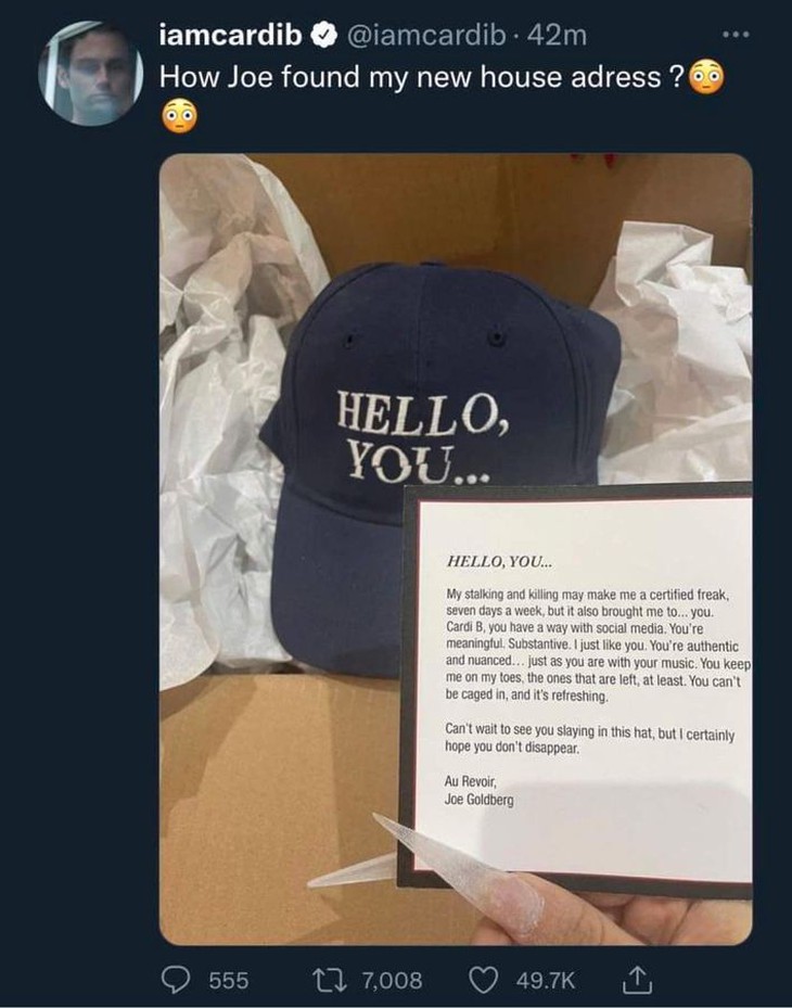 Nam chính phim ‘You’ gửi 