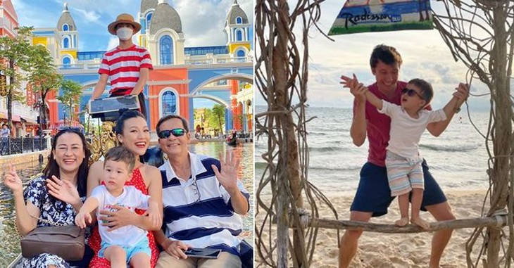 Chồng cũ đi du lịch Phú Quốc cùng gia đình Hoàng Oanh