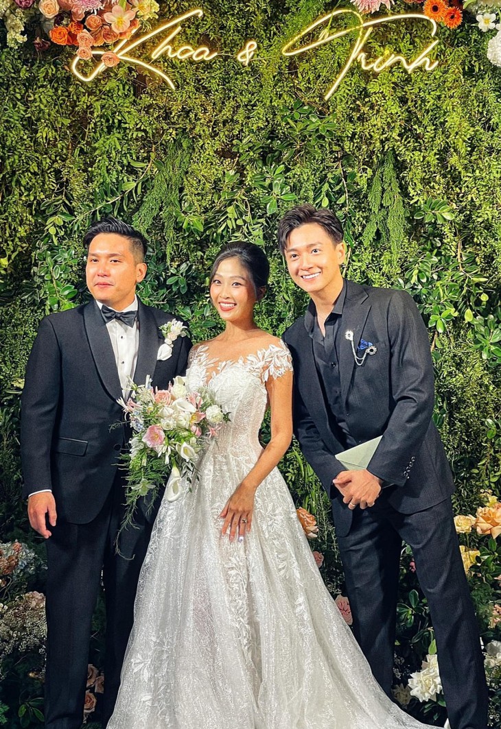 Ngô Kiến Huy, Jun Phạm chạy show dự đám cưới Diệu Nhi, Liêu Hà Trinh - Ảnh 4.