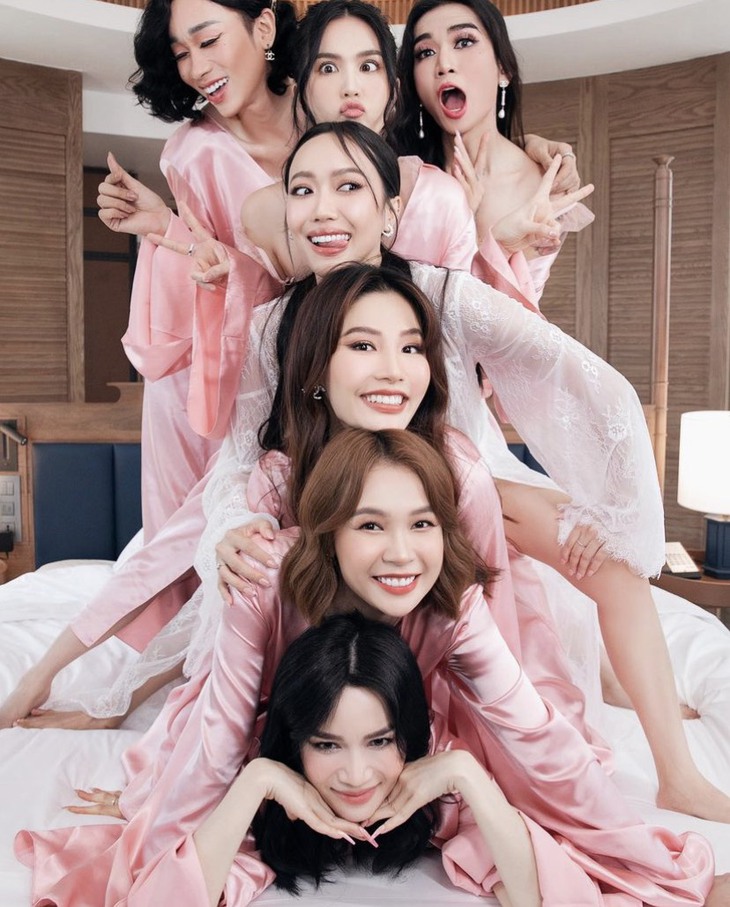 BB Trần, Hải Triều làm phù dâu cho đám cưới Diệu Nhi - Anh Tú - Ảnh 2.