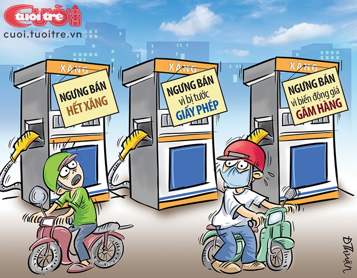 Cây xăng khan hàng, dân tình bối rối - Ảnh 2.