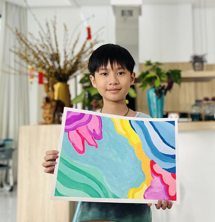 Ngỡ ngàng với tài năng vẽ của 4 con nhà Lý Hải - Minh Hà - Ảnh 3.