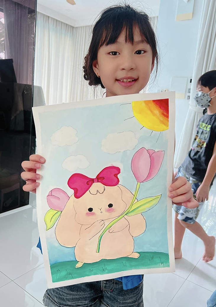 Ngỡ ngàng với tài năng vẽ của 4 con nhà Lý Hải - Minh Hà - Ảnh 6.