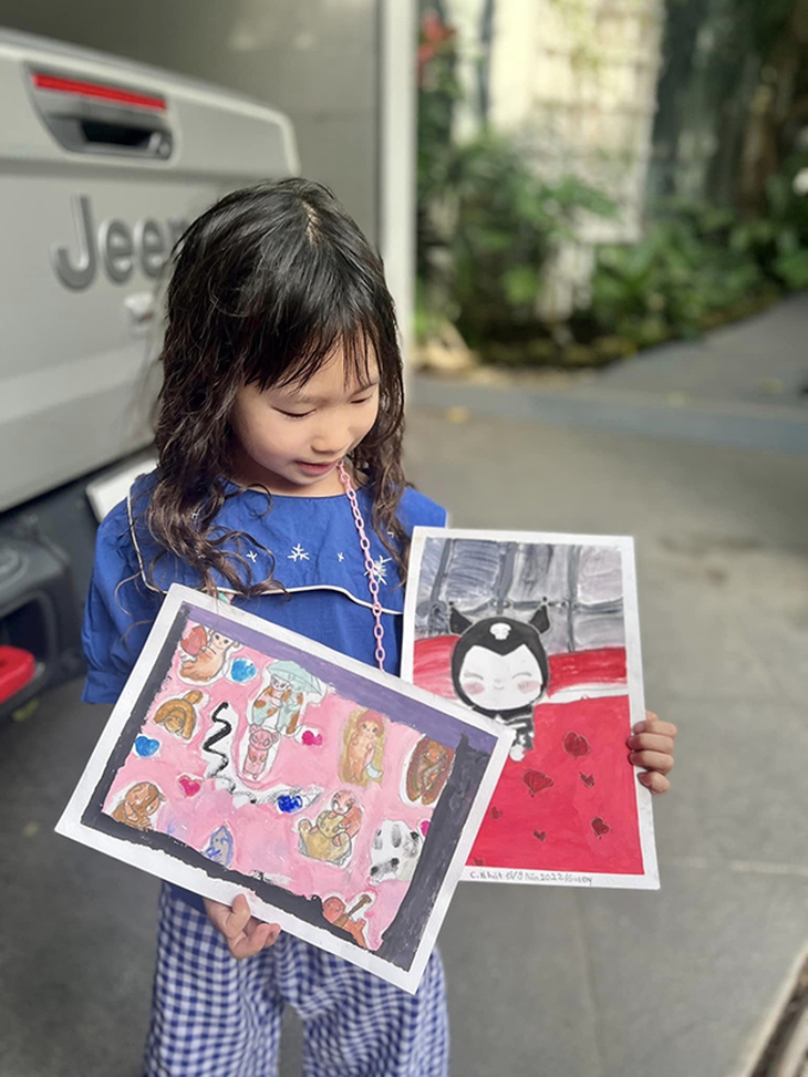 Ngỡ ngàng với tài năng vẽ của 4 con nhà Lý Hải - Minh Hà - Ảnh 7.