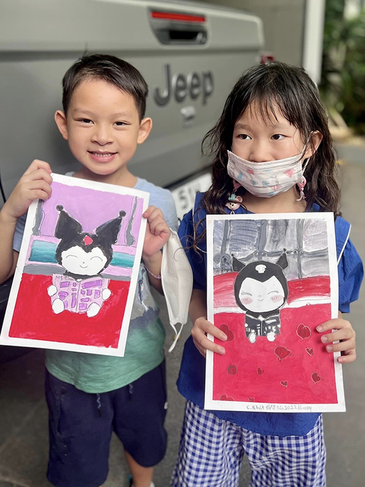 Ngỡ ngàng với tài năng vẽ của 4 con nhà Lý Hải - Minh Hà - Ảnh 8.