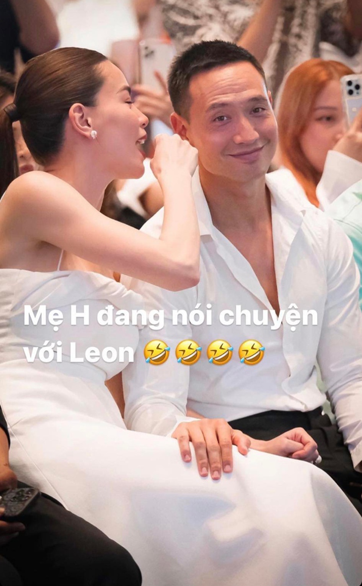 Hồ Ngọc Hà phì cười vì ông xã Kim Lý ngày càng giống hệt con trai Leon - Ảnh 1.