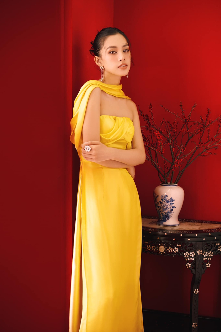 Tiểu Vy khoe vẻ đẹp rạng rỡ đậm chất Á Đông - Ảnh 6.