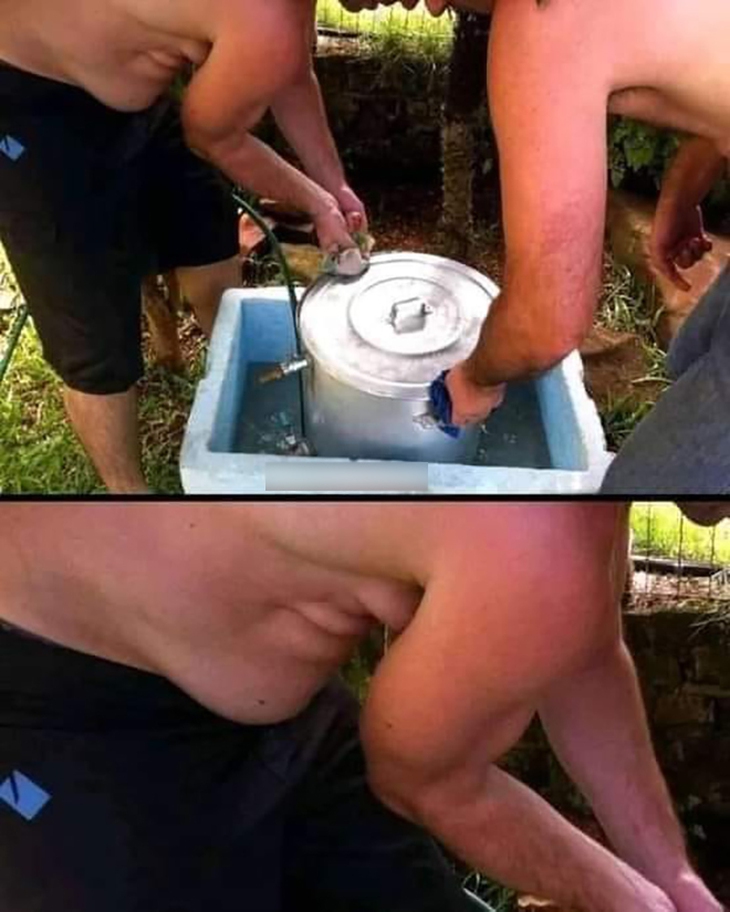 Ảnh vui 18-10: Bé Mỡ cười khinh bỉ hai gã đàn ông - Ảnh 1.