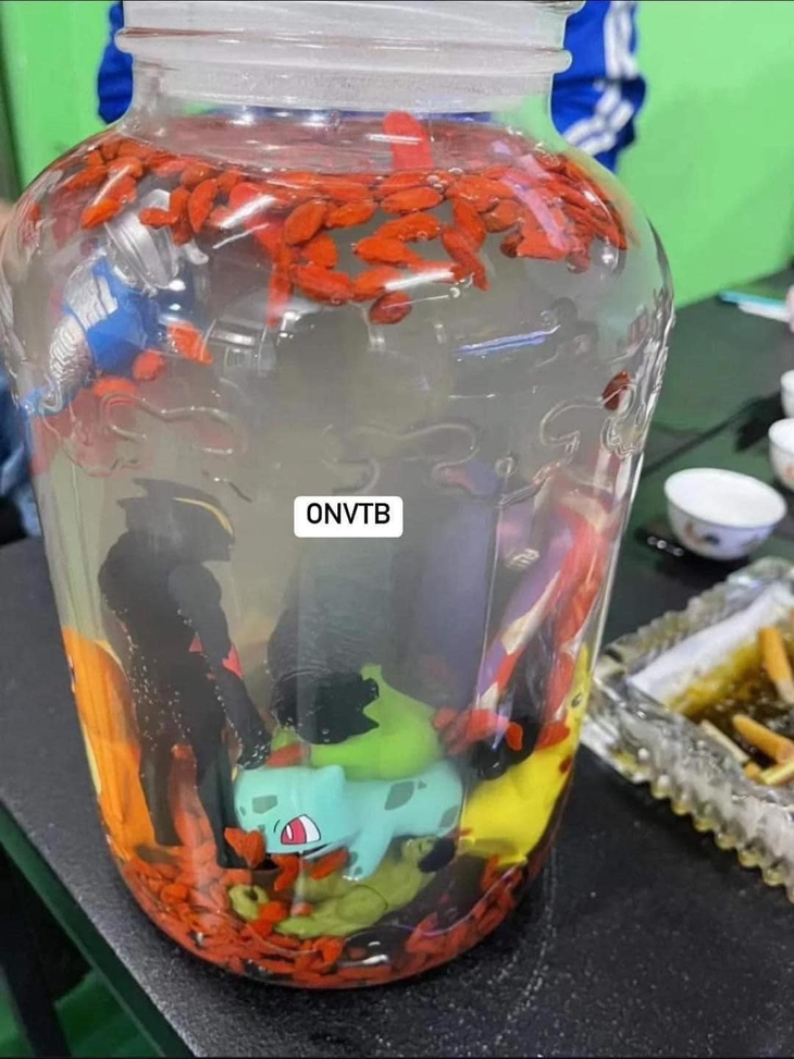 Ảnh vui 25-10: Con trai cưng ngâm Pokemon, siêu nhân vào rượu cho bố - Ảnh 2.