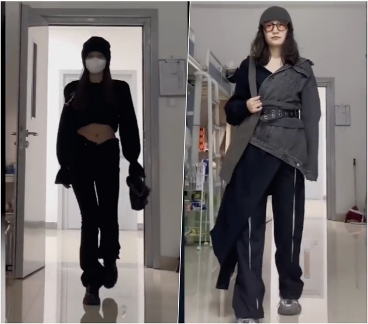 Mãn nhãn với show diễn thời trang hành lang ở ký túc xá - Ảnh 4.