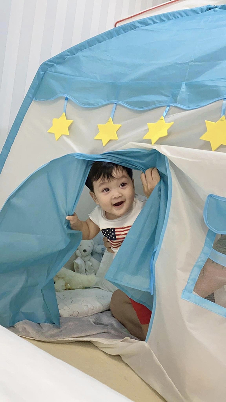 Tan chảy với loạt khoảnh khắc đáng yêu của con trai Đàm Vĩnh Hưng - Ảnh 4.