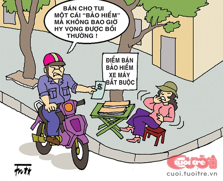 Bảo hiểm xe máy: Mua đối phó, khó bồi thường - Ảnh 1.