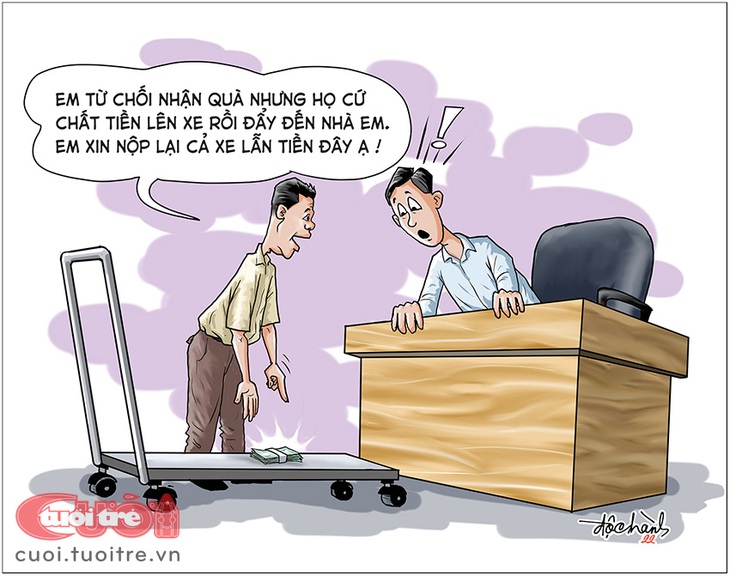 Xin đừng tặng quà quan tham... gương mẫu - Ảnh 1.