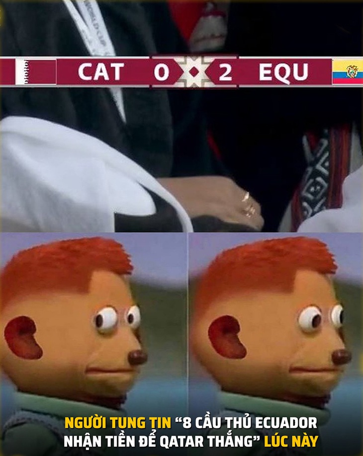 Loạt ảnh chế cháo sau màn chào sân chán quá chán của chủ nhà Qatar - Ảnh 8.