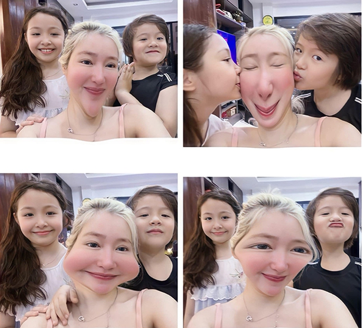 Ảnh vui sao Việt 7-11: Elly Trần ‘tấu hài’ cùng hai con - Ảnh 1.