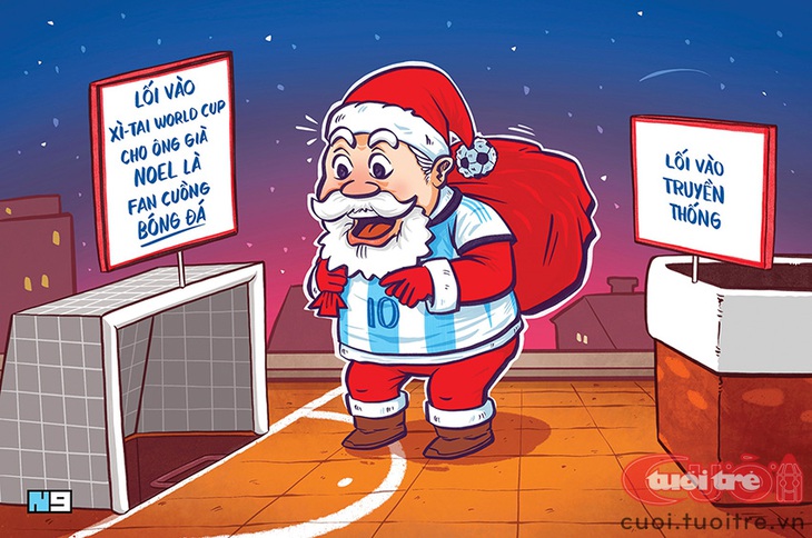 Ông già Noel cũng hâm mộ Argentina? - Ảnh 1.