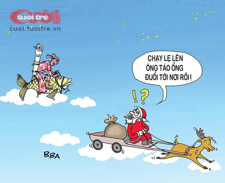 Ông già Noel chạy té khói vì dương lịch dí âm lịch - Ảnh 1.
