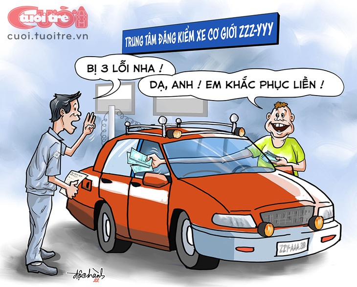 Trung tâm đăng kiểm bị... kiểm tra - Ảnh 1.