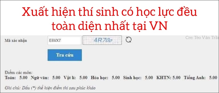 Ảnh vui 25/7: Thí sinh có học lực đều toàn diện nhất Việt Nam gây xôn xao cõi mạng - Ảnh 1.