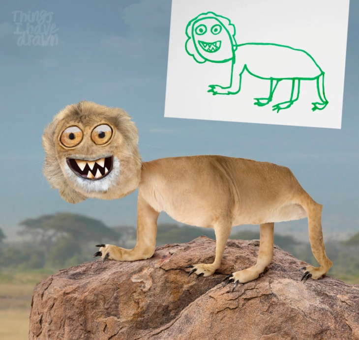 Ông bố giỏi photoshop nhận triệu tim nhờ biến tranh vẽ của con thành hiện thực - Ảnh 3.