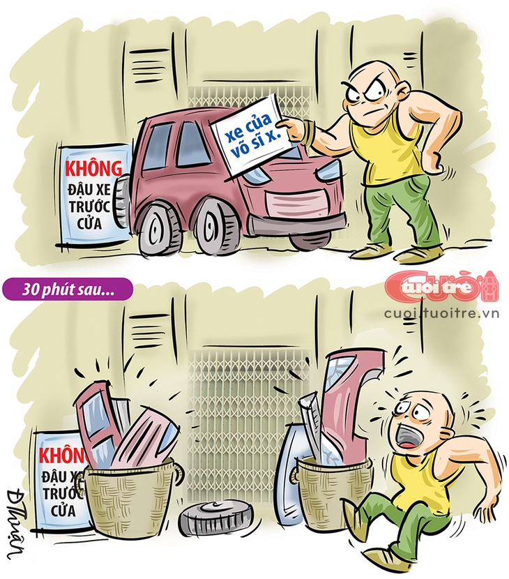 Xe ô tô của võ sĩ cũng không tha - Ảnh 1.