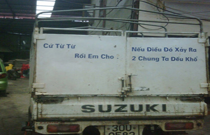 Cười đau bụng với những biển thông báo trên xe - Ảnh 3.