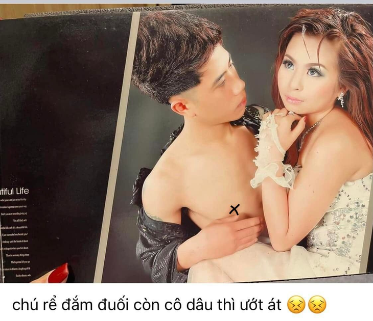 Bộ ảnh cưới hơn chục năm trước được chính chủ review hài hước - Ảnh 1.