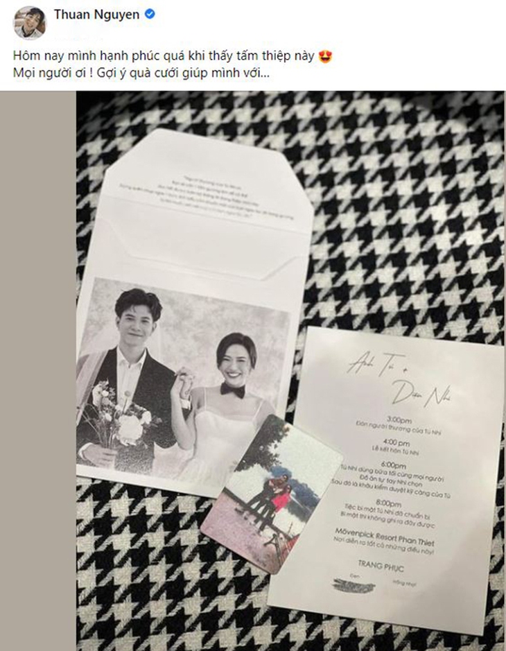 1.001 biểu cảm của sao Việt khi check-in với thiệp cưới Diệu Nhi - Anh Tú - Ảnh 8.