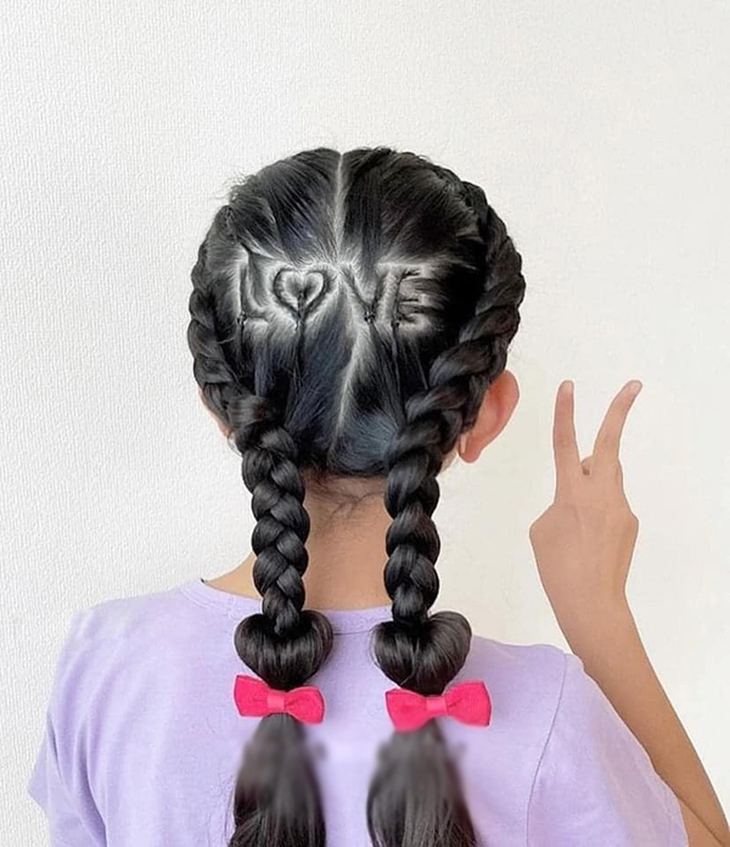 Những kiểu tóc tết độc lạ cho bé khiến phụ huynh trầm trồ thán phục - Ảnh 1.