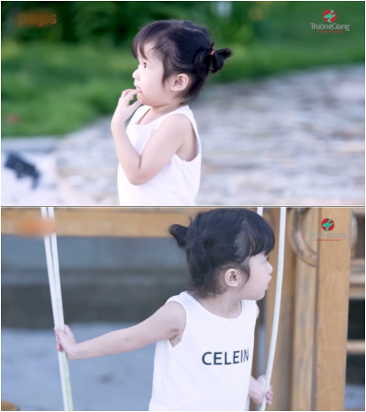 Khoảnh khắc lộ mặt siêu đáng yêu của con gái Trường Giang - Nhã Phương - Ảnh 1.