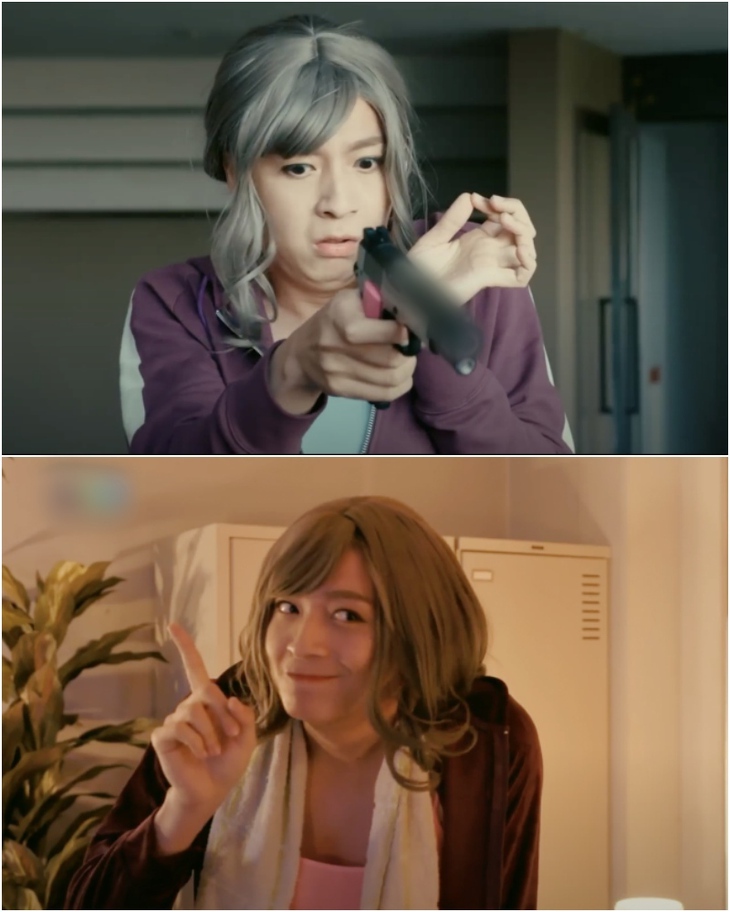 Ngô Kiến Huy giả gái, đụng Hoàng Yến Chibi trong phim Trò chơi tử thần - Ảnh 3.