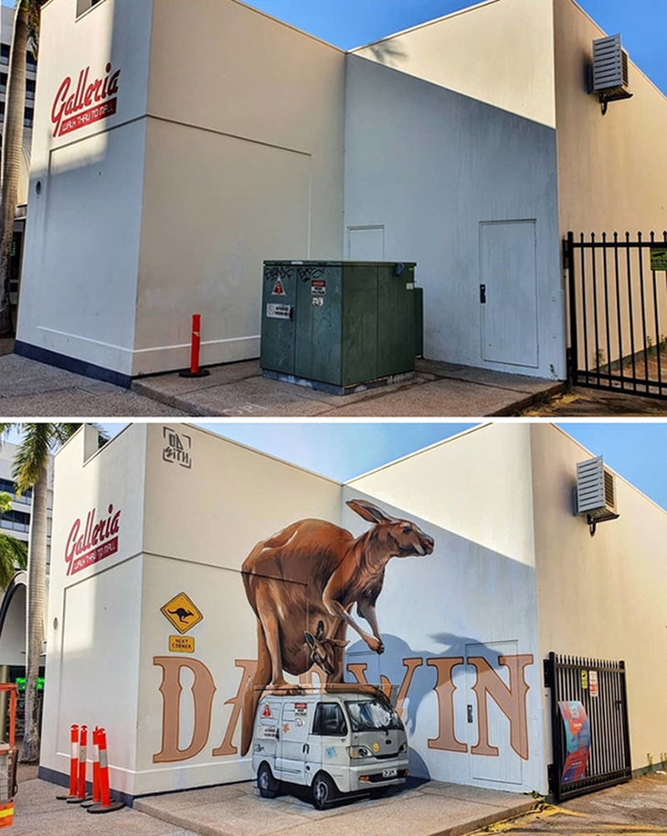 Những bức tranh 3D siêu thực đánh lừa thị giác người xem - Ảnh 6.