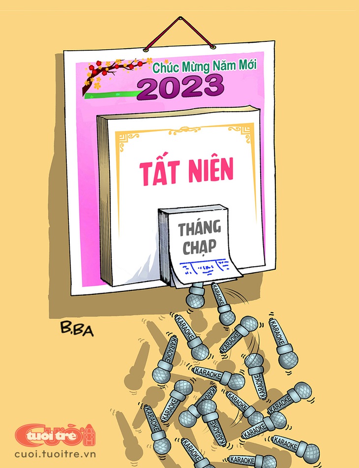 Karaoke đắp mộ tất niên - Ảnh 1.