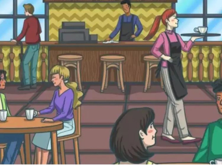 Thử tài tinh mắt: Chiếc ô bị thất lạc ở đâu trong quán? - Ảnh 1.