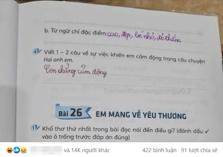 Học sinh quá thật thà khiến cô giáo ‘cạn lời’ - Ảnh 1.