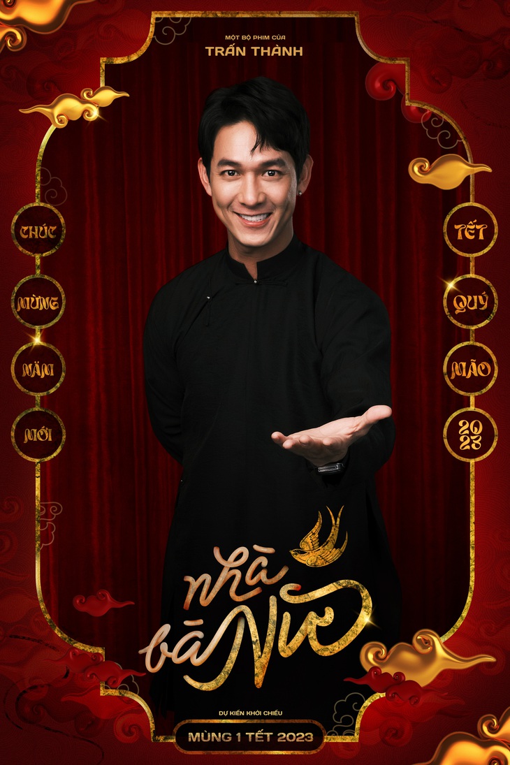 Trấn Thành cùng dàn diễn viên Nhà bà Nữ xúng xính áo dài, gửi lời chúc Tết đến khán giả - Ảnh 4.