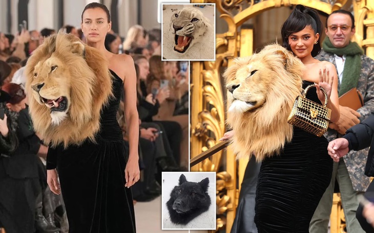 Nhà thiết kế "ú òa" đầu sư tử trên sàn diễn, khán giả nổi điên vì quyền động vật
