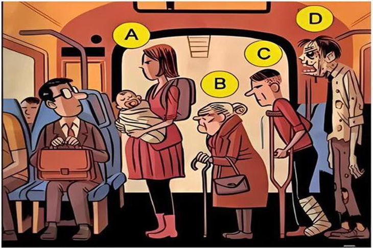 Bạn sẽ nhường ghế cho ai trong tình huống khó xử này? - Ảnh 1.