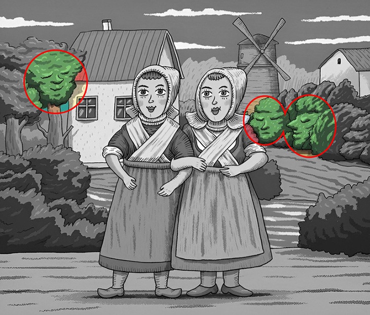 Mắt 10/10 mới thấy 3 khuôn mặt ẩn giấu trong tranh - Ảnh 1.