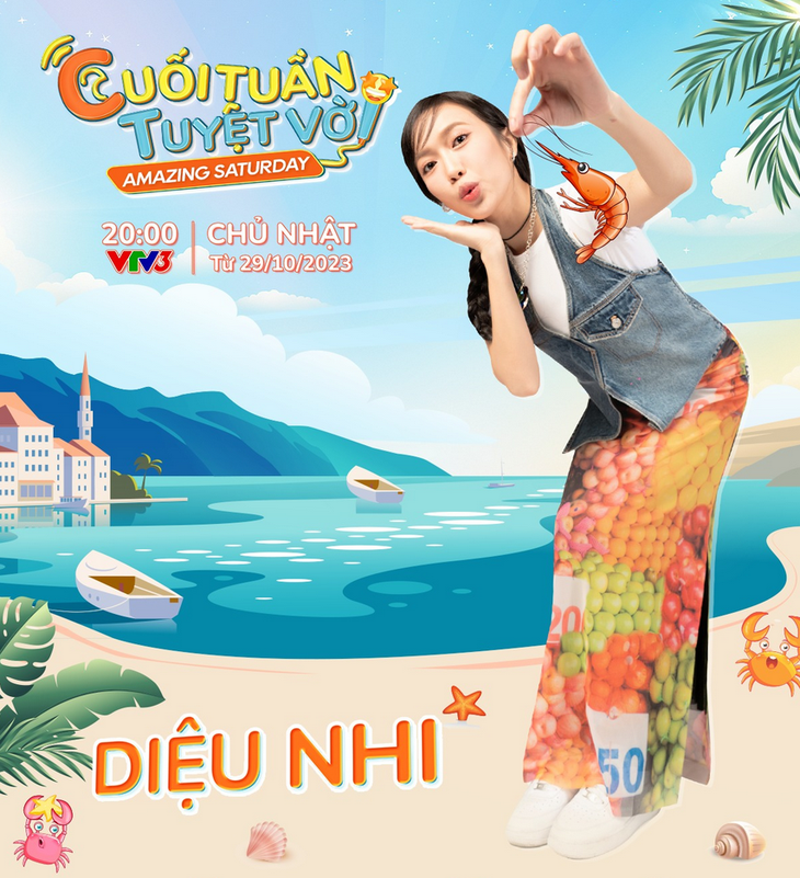 Sự xuất hiện của Diệu Nhi khiến khán giả rất tò mò.