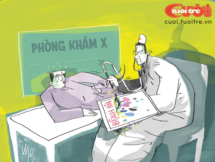 Phòng khám&nbsp;"vẽ bệnh" khiến bệnh nhân cháy túi - Tranh: Viiip