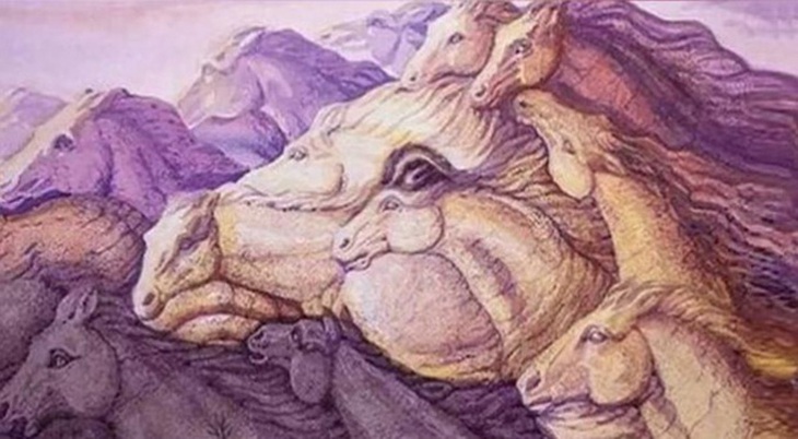 Mắt 10/10 mới thấy 13 con ngựa trong tranh - Ảnh 1.