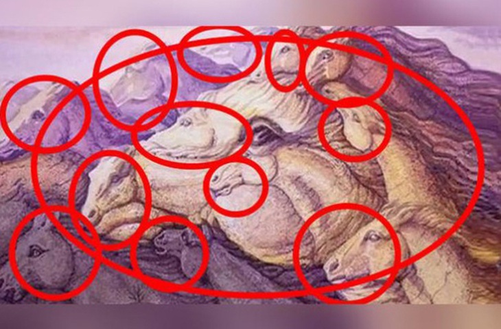 Mắt 10/10 mới thấy 13 con ngựa trong tranh - Ảnh 1.