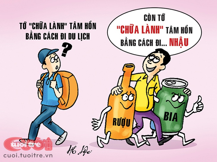 Chữa lành tâm hồn - Tranh: Hữu Lộc 