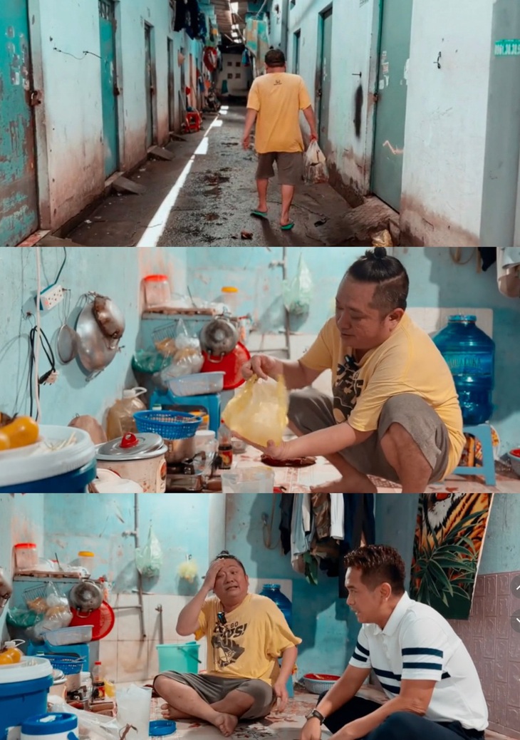 "Bé Cò" Phùng Ngọc đón tiếp "bé An" Hùng Thuận tại phòng trọ