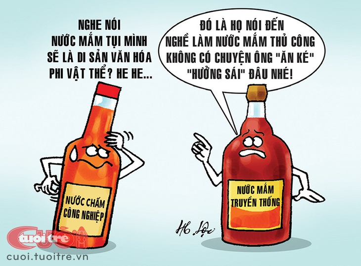 Di sản ăn theo&nbsp;nước mắm truyền thống - Tranh: H.Lộc 